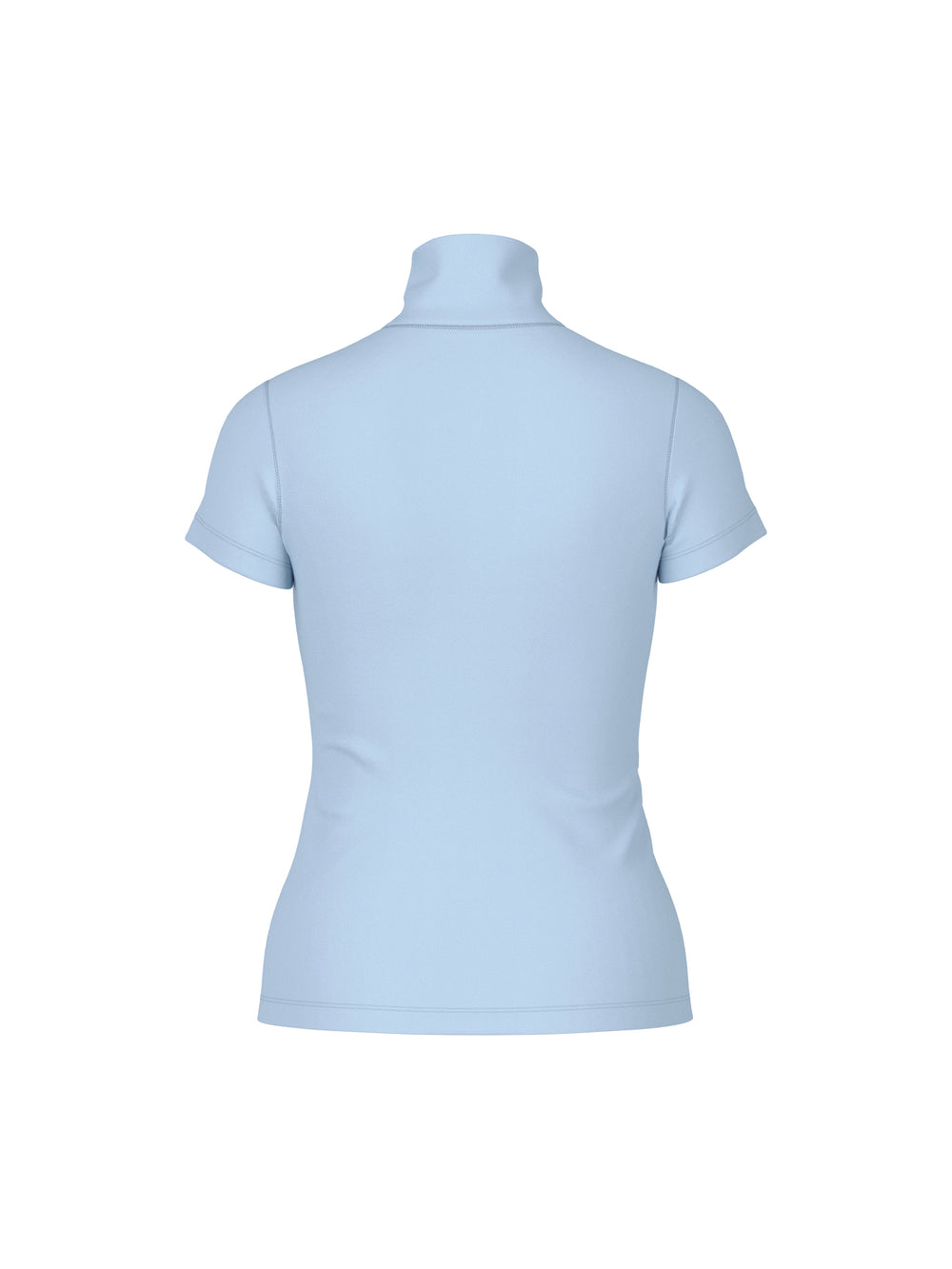 Marc Cain T-Shirt Korte Mouw – Blauw-95% katoen, 5% elastaan-DAMES TOPS & BLOUSES-Blauw