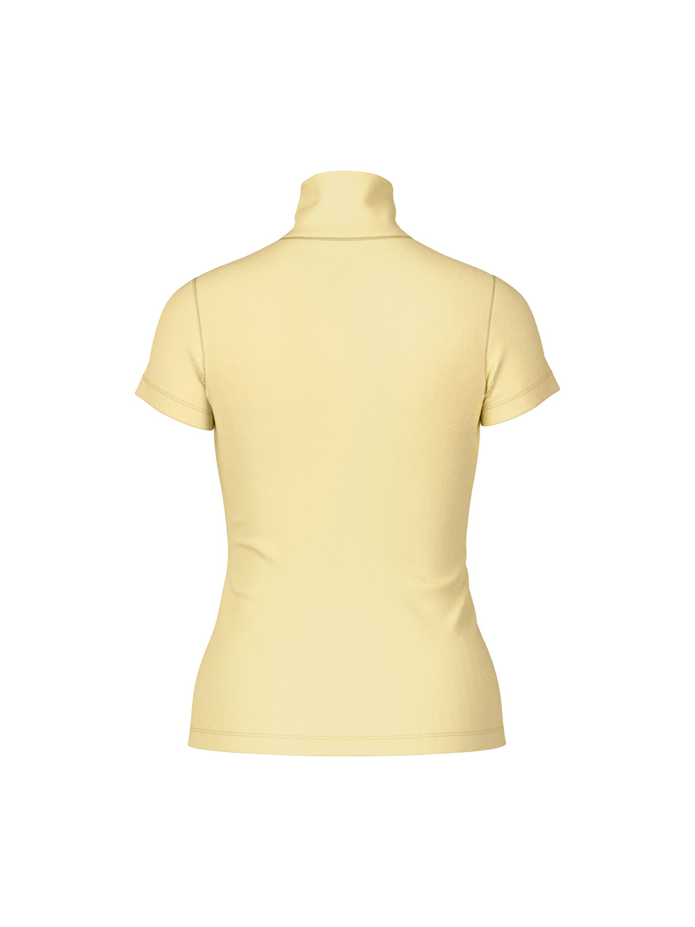 Marc Cain T-Shirt Korte Mouw – Geel-95% katoen, 5% elastaan-DAMES TOPS & BLOUSES-Geel