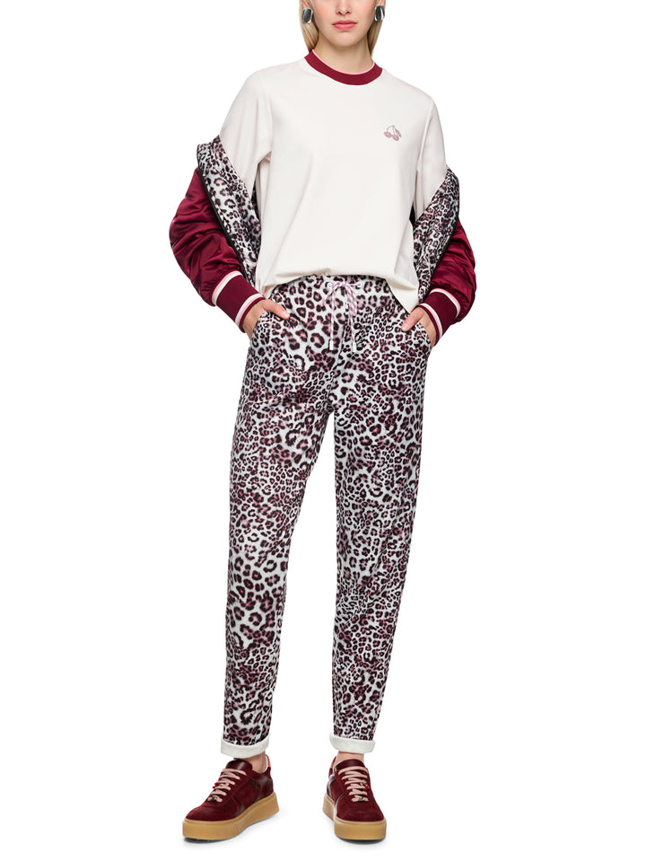 Marc Cain T‑shirt korte mouw – Wit-47% katoen, 47% modaal, 6% elastaan-DAMES TOPS & BLOUSES-Wit