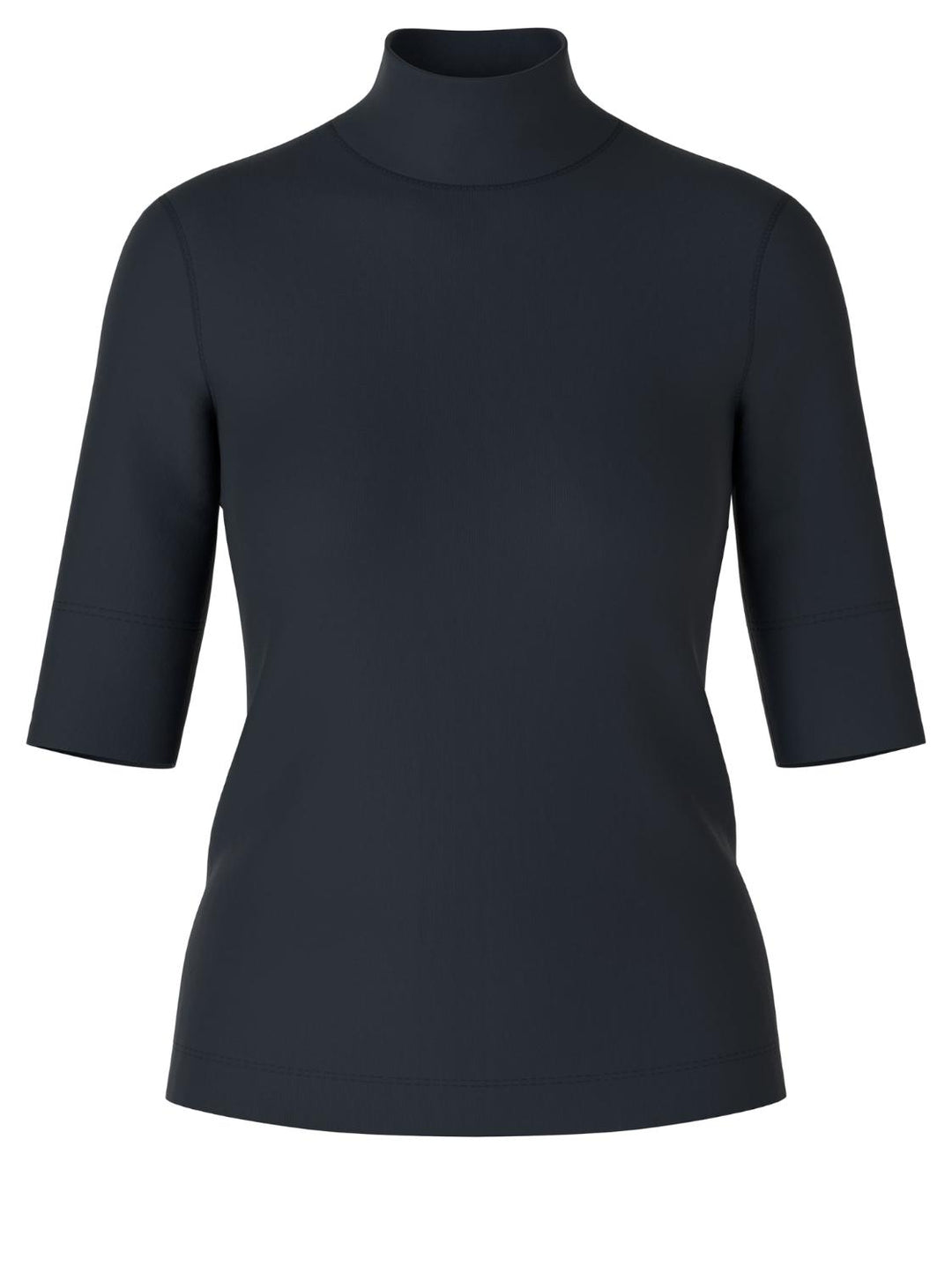 Marc Cain t-shirt kraag-alg.: 94% katoen, 6% elastaan-DAMES TOPS & BLOUSES-Blauw