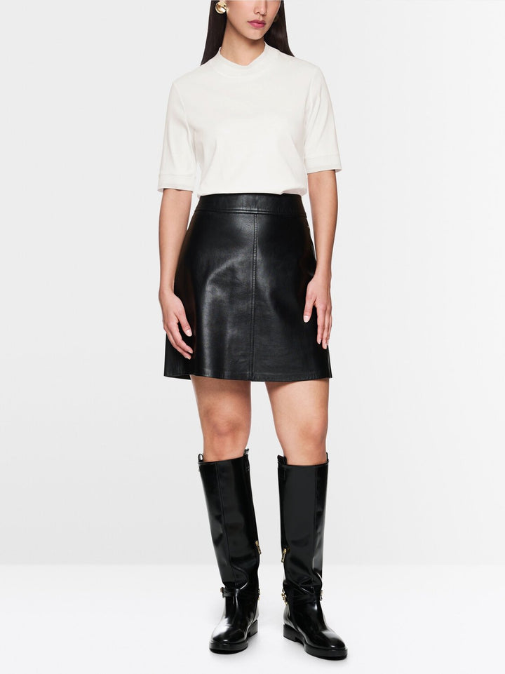 Marc Cain T shirt met Lurexdetails – Off White-95% katoen, 5% elasthaan-DAMES TOPS & BLOUSES-Room