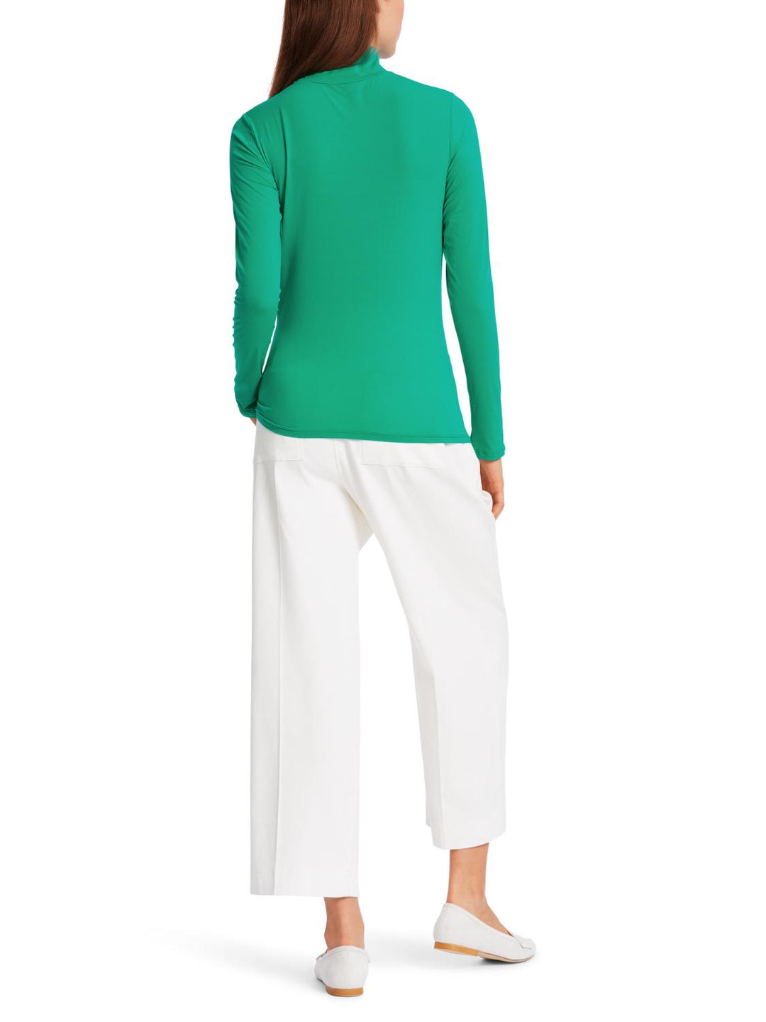Marc Cain T-shirt met rolkraag-87% polyamide, 13% elastaan-DAMES TOPS & BLOUSES-Groen