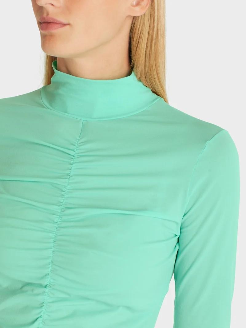 Marc Cain t-shirt rolkraag-alg.: 87% polyamide, 13% elastaan-DAMES TOPS & BLOUSES-Groen