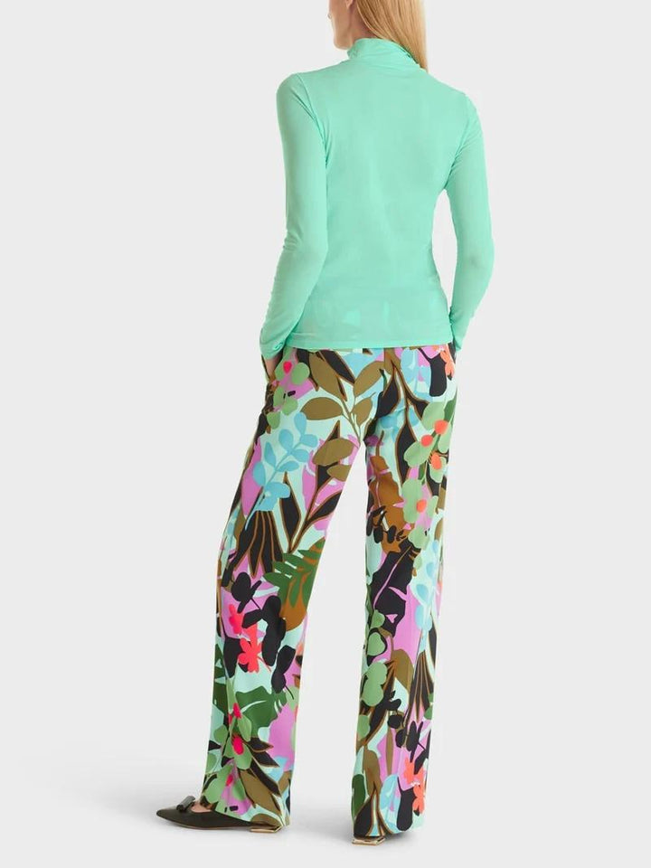 Marc Cain t-shirt rolkraag-alg.: 87% polyamide, 13% elastaan-DAMES TOPS & BLOUSES-Groen