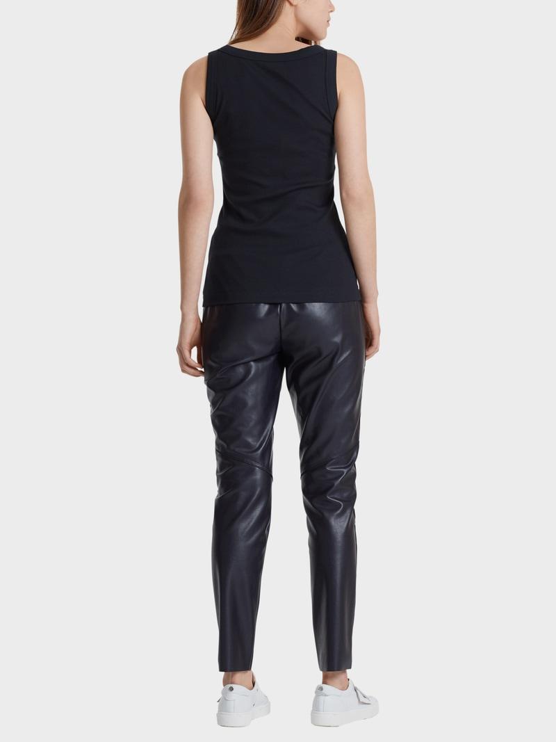 Marc Cain tanktop-94% katoen, 6% elastaan-DAMES TOPS & BLOUSES-Blauw