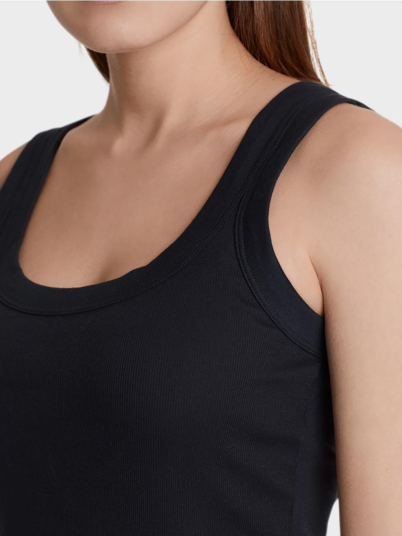 Marc Cain tanktop-94% katoen, 6% elastaan-DAMES TOPS & BLOUSES-Blauw