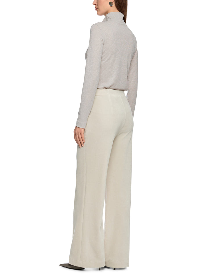 Marc Cain Top – Beige-66% polyester, 17% metal. polyester, 15% polyamide, 2% elastaan-DAMES TOPS & BLOUSES-Beige