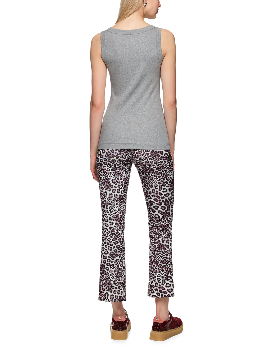 Marc Cain top – Grijs-94% katoen, 6% elastaan-DAMES TOPS & BLOUSES-Grijs