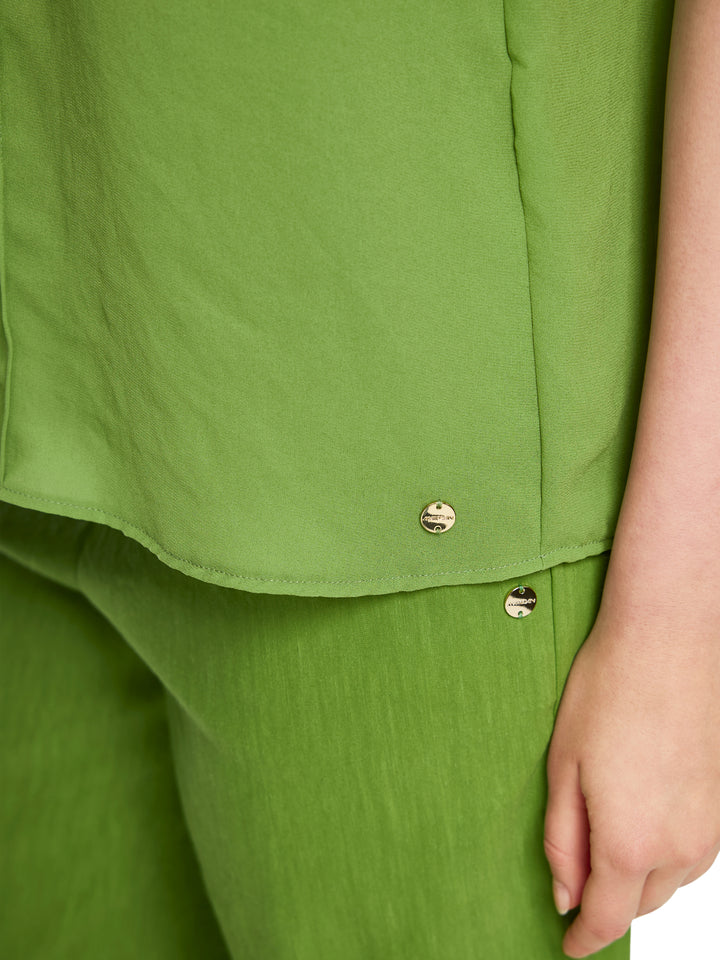 Marc Cain Top – Groen-100% polyester-DAMES TOPS & BLOUSES-Groen