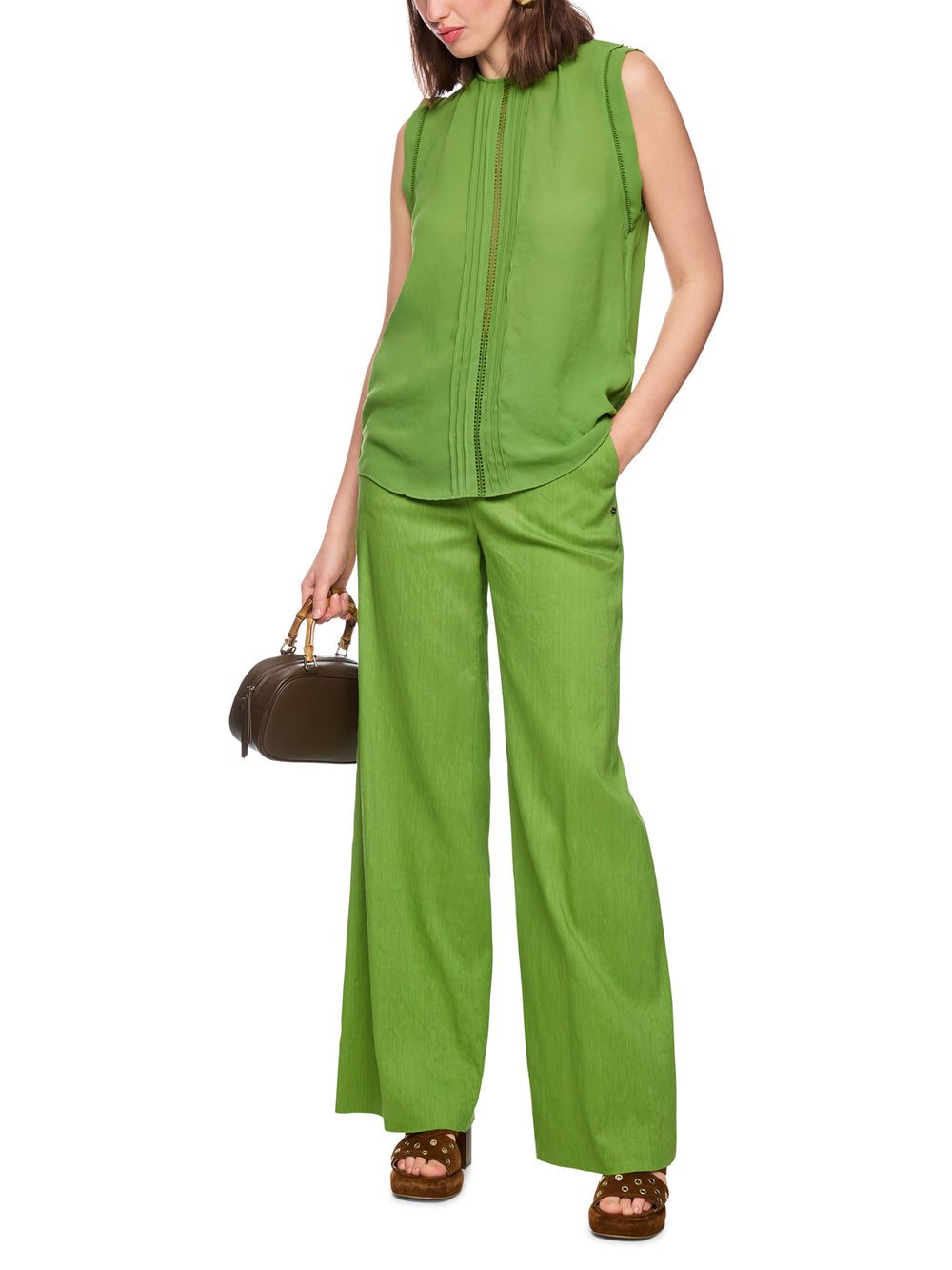 Marc Cain Top – Groen-100% polyester-DAMES TOPS & BLOUSES-Groen