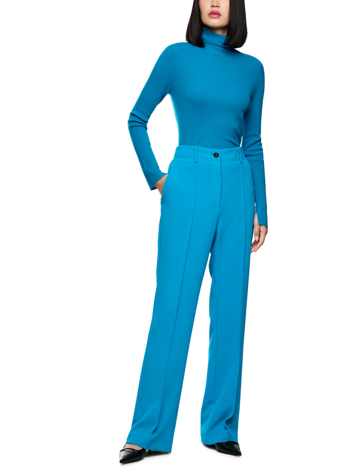 Marc Cain Trui – Blauw-75% wol, 20% polyester, 5% cashmere-DAMES TRUIEN & VESTEN-Blauw