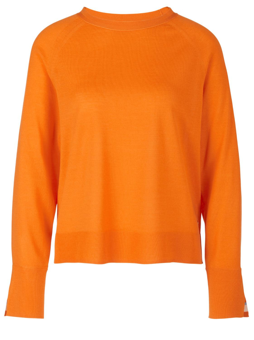 Marc Cain trui met splitten-100% scheerwol-DAMES TRUIEN & VESTEN-Oranje