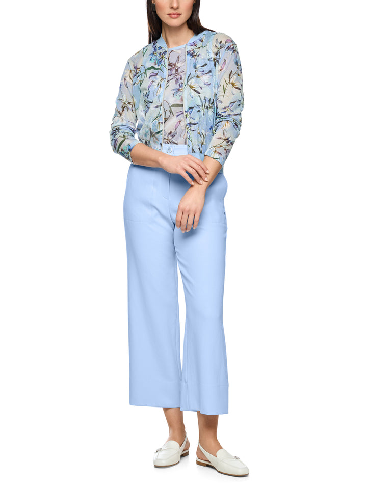 Marc Cain Vest – Blauw-82% katoen, 18% polyamide-DAMES TRUIEN & VESTEN-Blauw