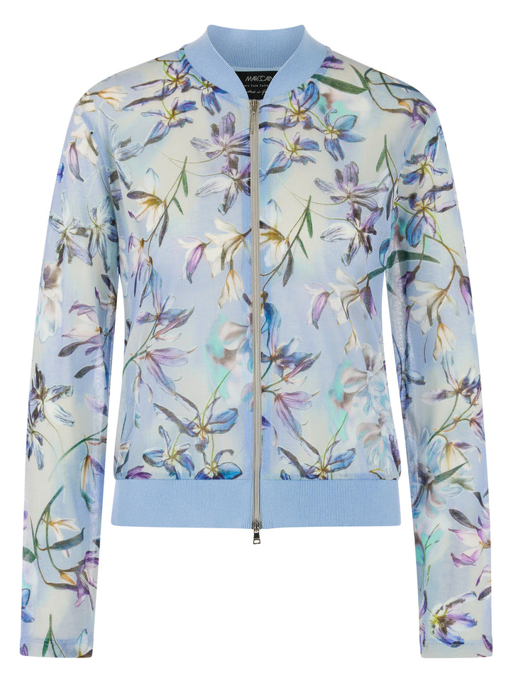 Marc Cain Vest – Blauw-82% katoen, 18% polyamide-DAMES TRUIEN & VESTEN-Blauw