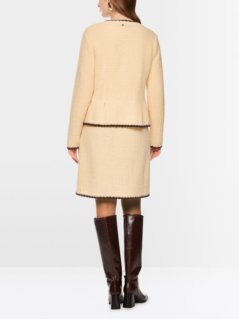 Marc Cain Vest Knitted in Germany – Geel-39% biologisch katoen, 15% polyamide, 13% alpaca, 12% katoen, 10% acryl, 5% moha