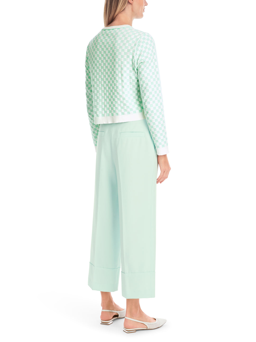 Marc Cain Vest met ronde hals “Rethink Together-DAMES TRUIEN & VESTEN-Groen