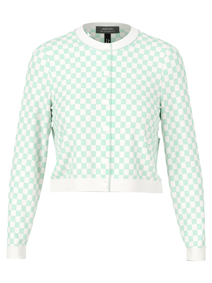 Marc Cain Vest met ronde hals “Rethink Together-DAMES TRUIEN & VESTEN-Groen