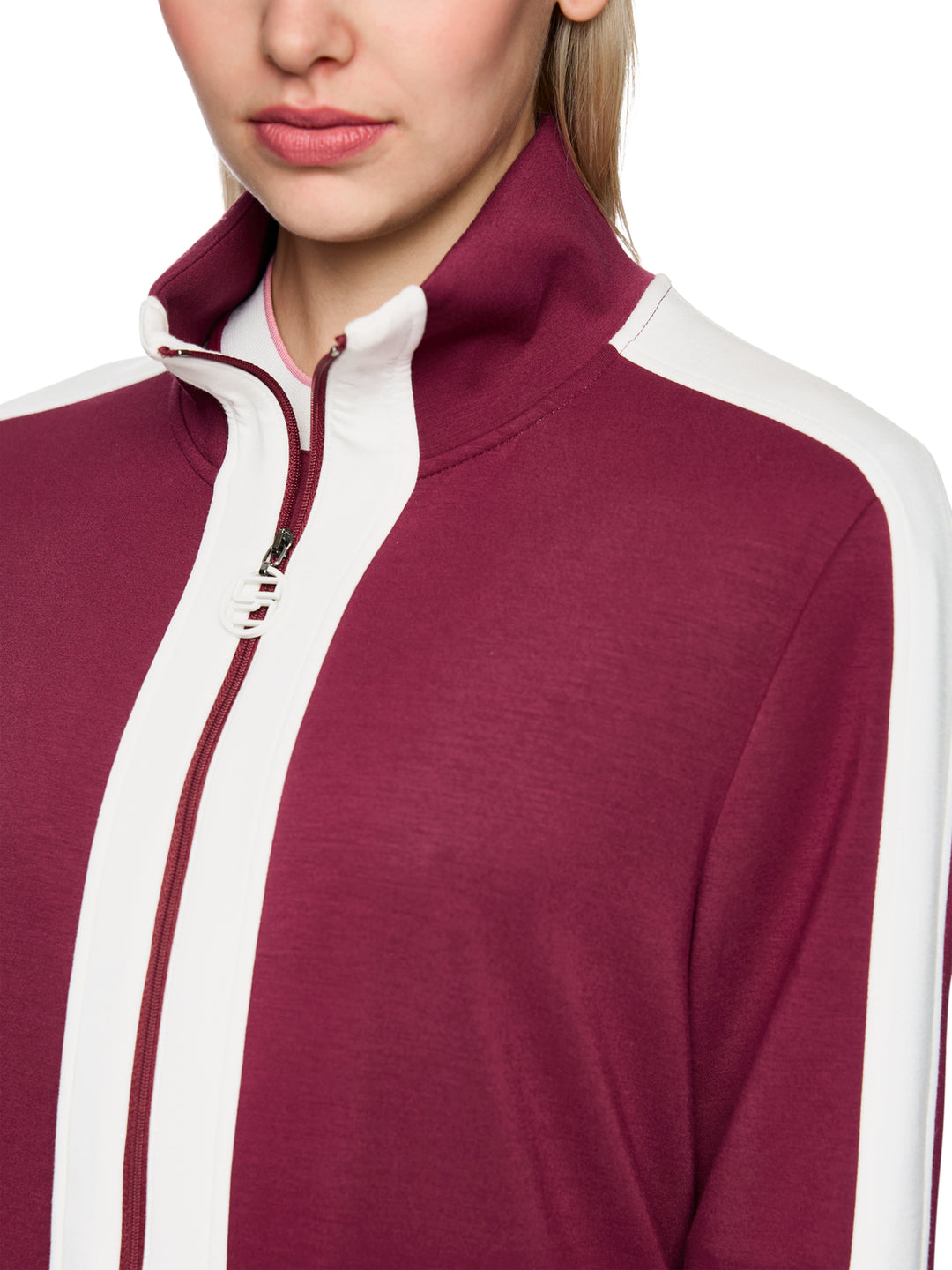 Marc Cain Vest – Rood-47% polyamide, 44% viscose, 9% elastaan-DAMES TRUIEN & VESTEN-Rood