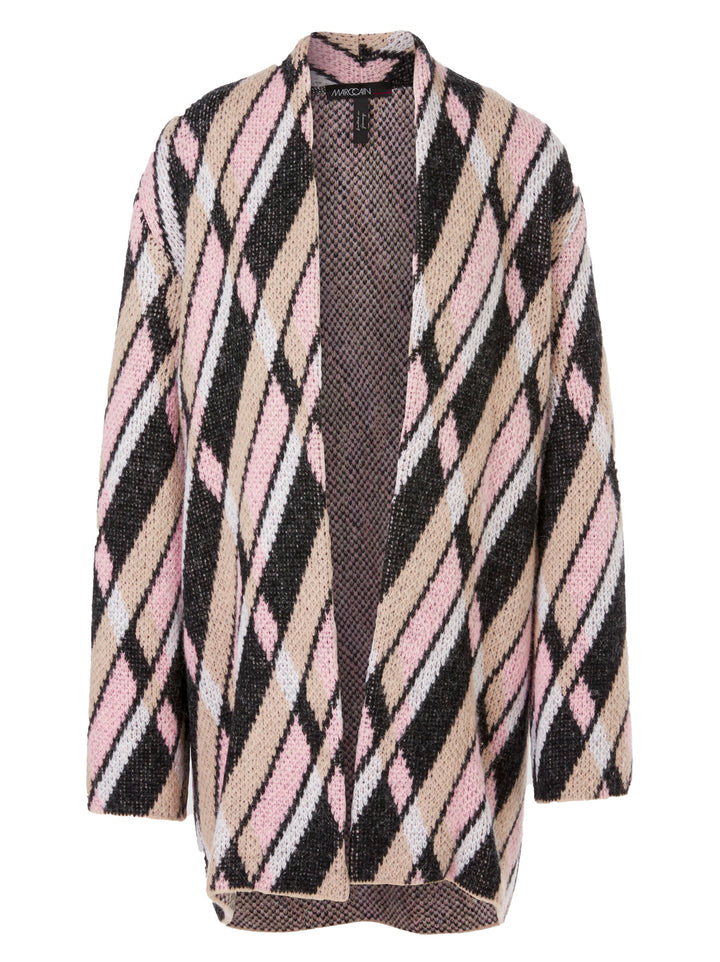 Marc Cain vest roze-33% Acryl<br />33% Polyamide<br />28% Alpaca<br />11% Wol-DAMES TRUIEN & VESTEN-Roze