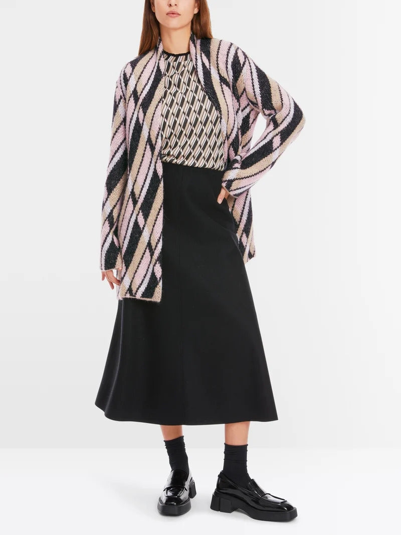 Marc Cain vest roze-33% Acryl<br />33% Polyamide<br />28% Alpaca<br />11% Wol-DAMES TRUIEN & VESTEN-Roze