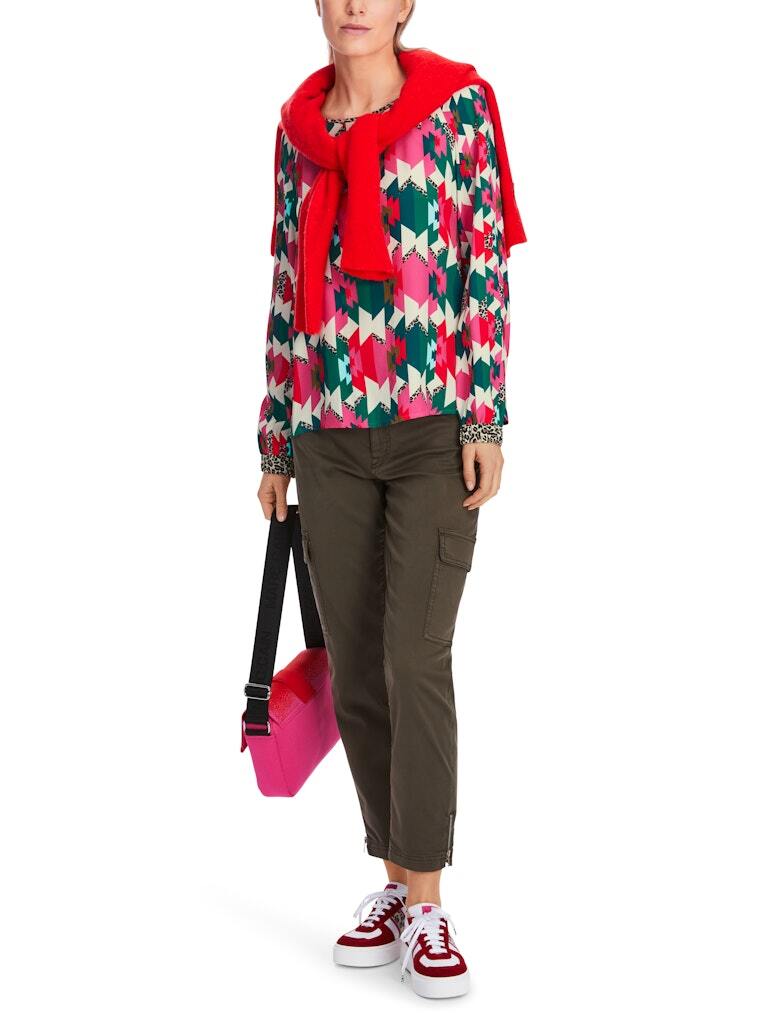 Marc Cain viscose blouse met raglan-100% viscose-DAMES TOPS & BLOUSES-Divers