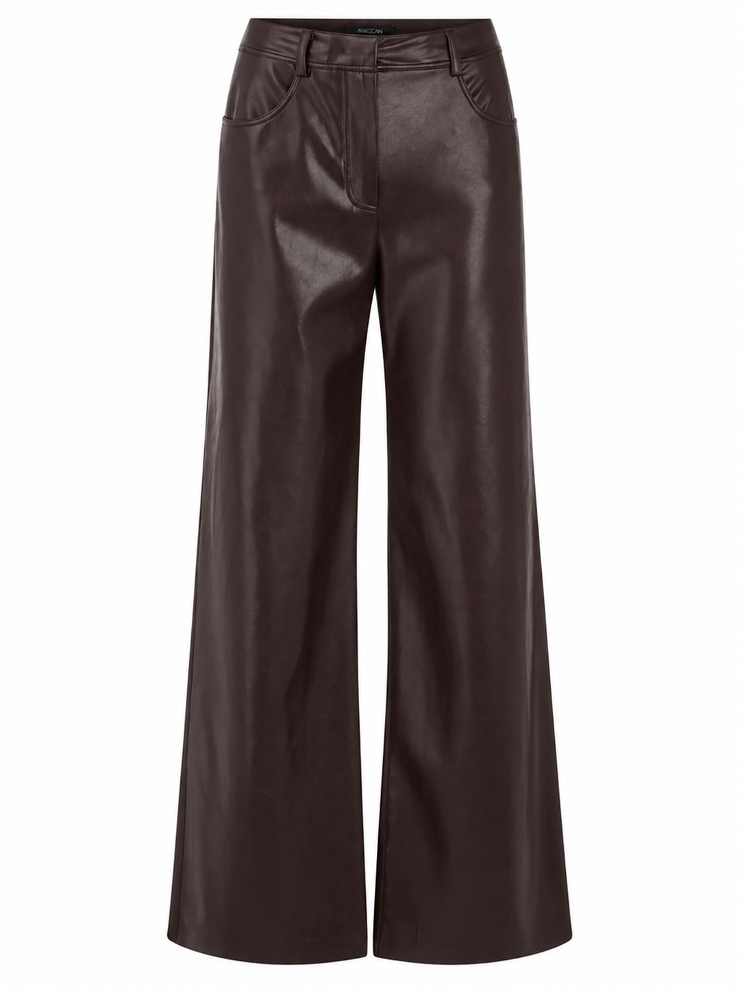 Marc Cain WARRI Pantalon – Bruin-100% polyester-DAMES BROEKEN-Bruin