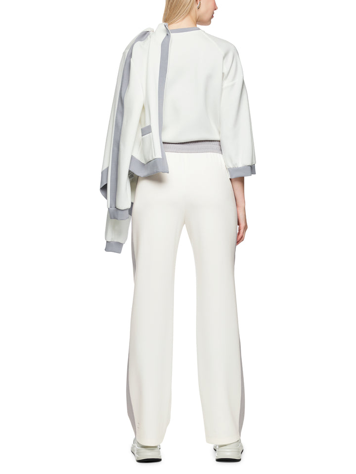 Marc Cain WASHINGTON pantalon – Wit-47% polyamide, 44% viscose, 9% elastaan-DAMES BROEKEN-Wit