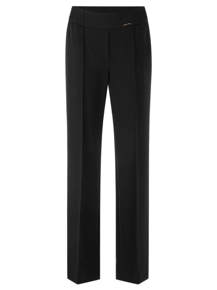 Marc Cain WASHINGTON Pantalon – Zwart-90% polyester, 10% elastaan-DAMES BROEKEN-Zwart