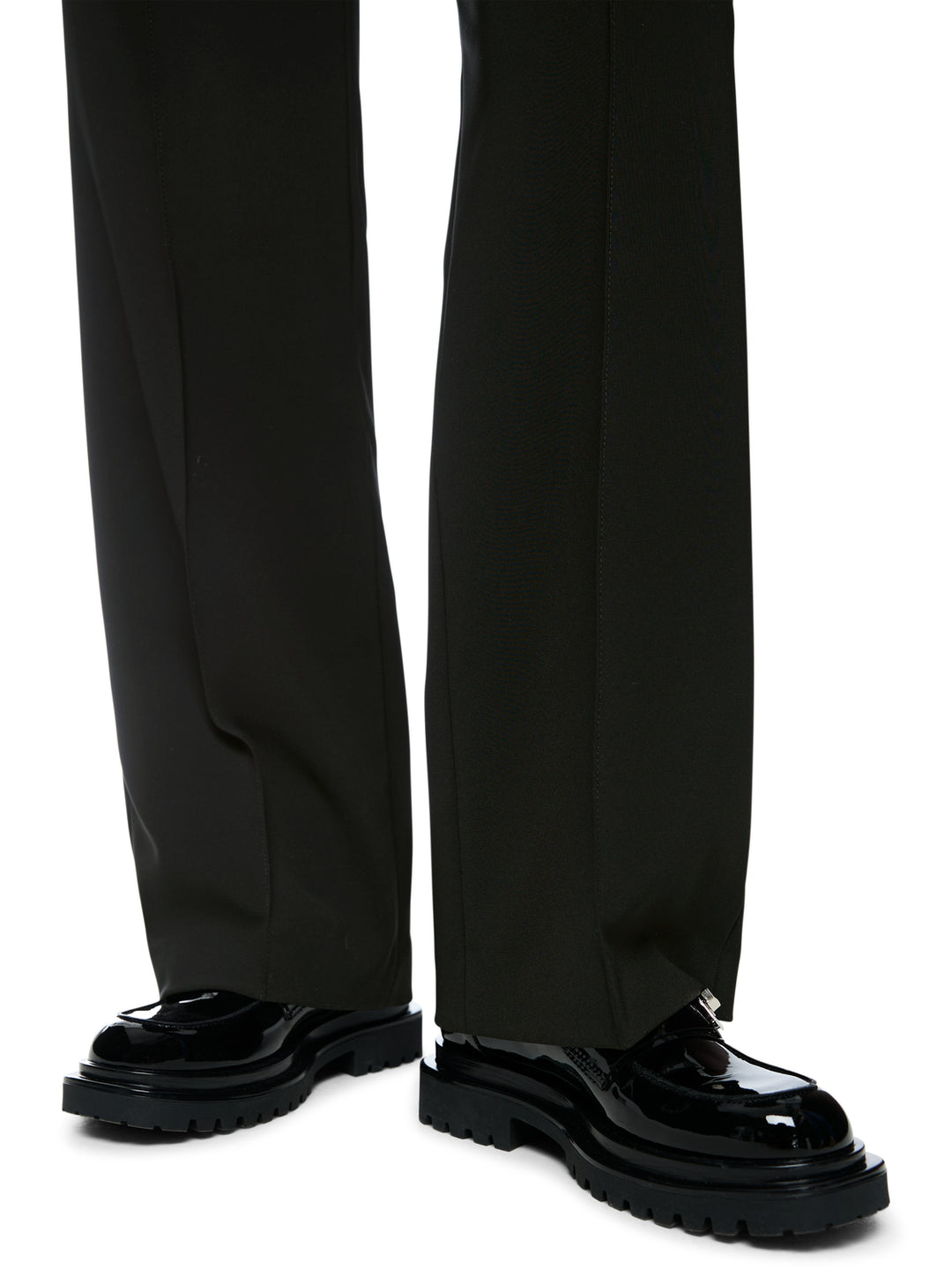 Marc Cain WASHINGTON Pantalon – Zwart-90% polyester, 10% elastaan-DAMES BROEKEN-Zwart