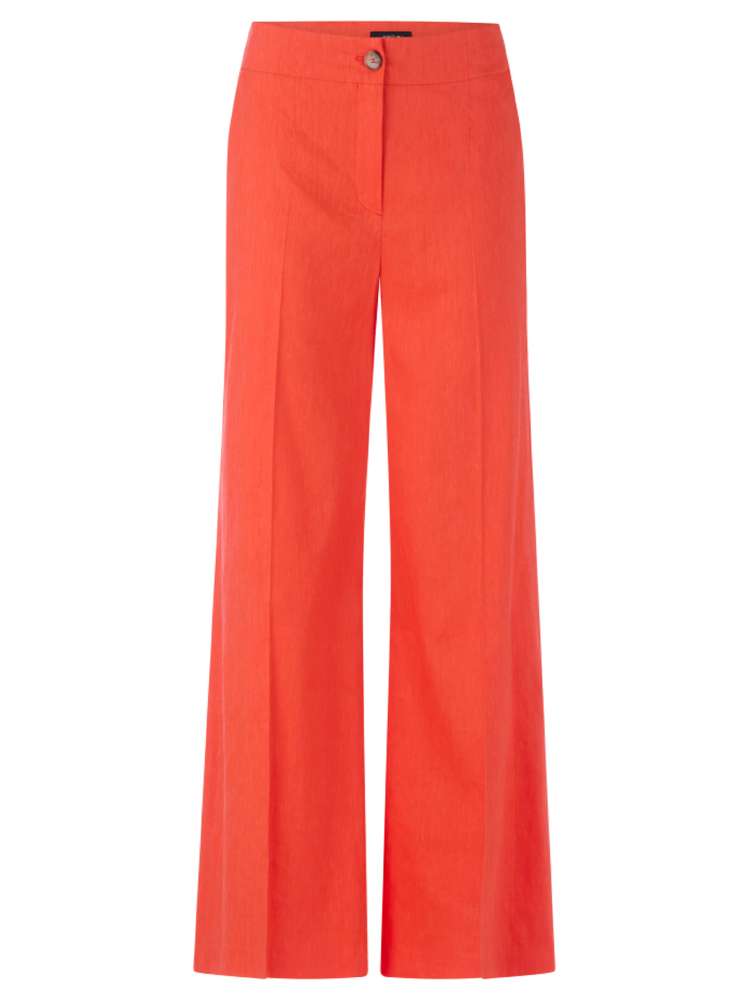 Marc Cain WAUKEE broek van linnen-viscose-62% linnen, 35% viscose, 3% elastaan-DAMES BROEKEN-Oranje