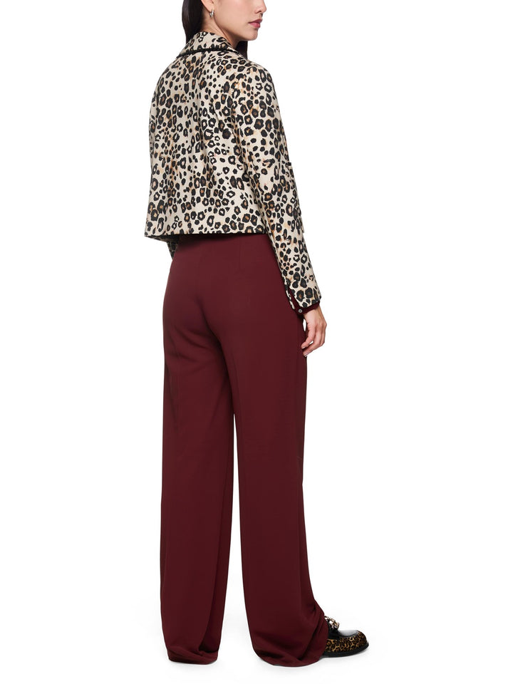 Marc Cain Wichita Wide‑Fit Pantalon – Rood-100% viscose-DAMES BROEKEN-Rood