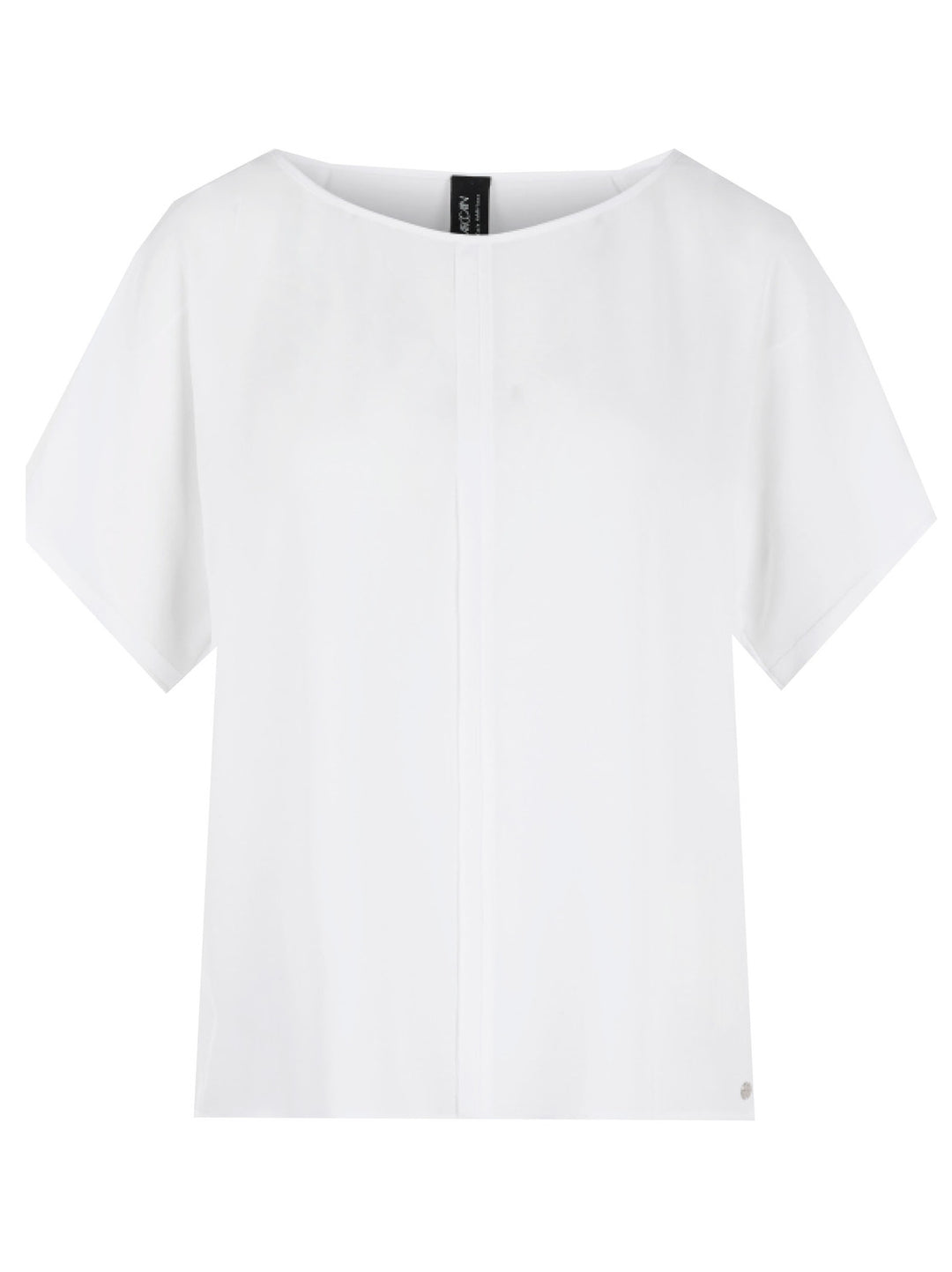 Marc Cain Wijdvallende blouse - Wit-100% polyester-DAMES TOPS & BLOUSES-Wit