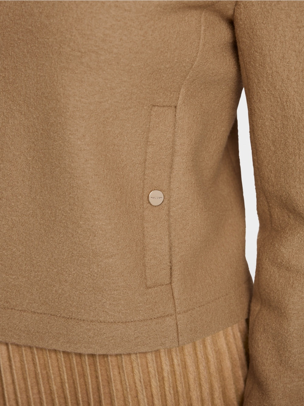 Marc Cain Wollen Jasje – Bruin-100% wol-DAMES BLAZERS & JASJES-Bruin