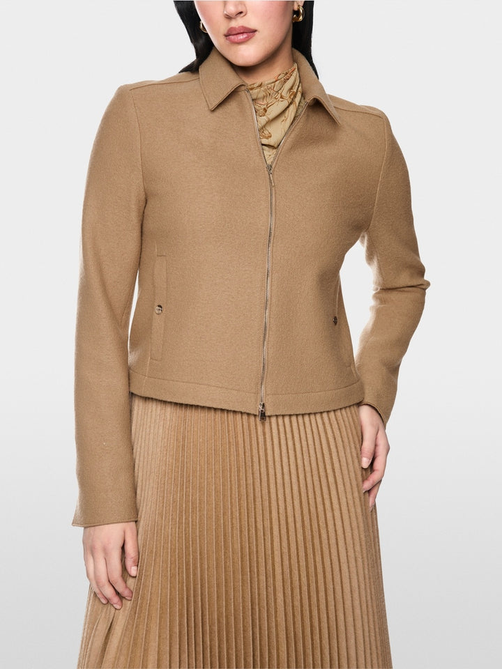 Marc Cain Wollen Jasje – Bruin-100% wol-DAMES BLAZERS & JASJES-Bruin