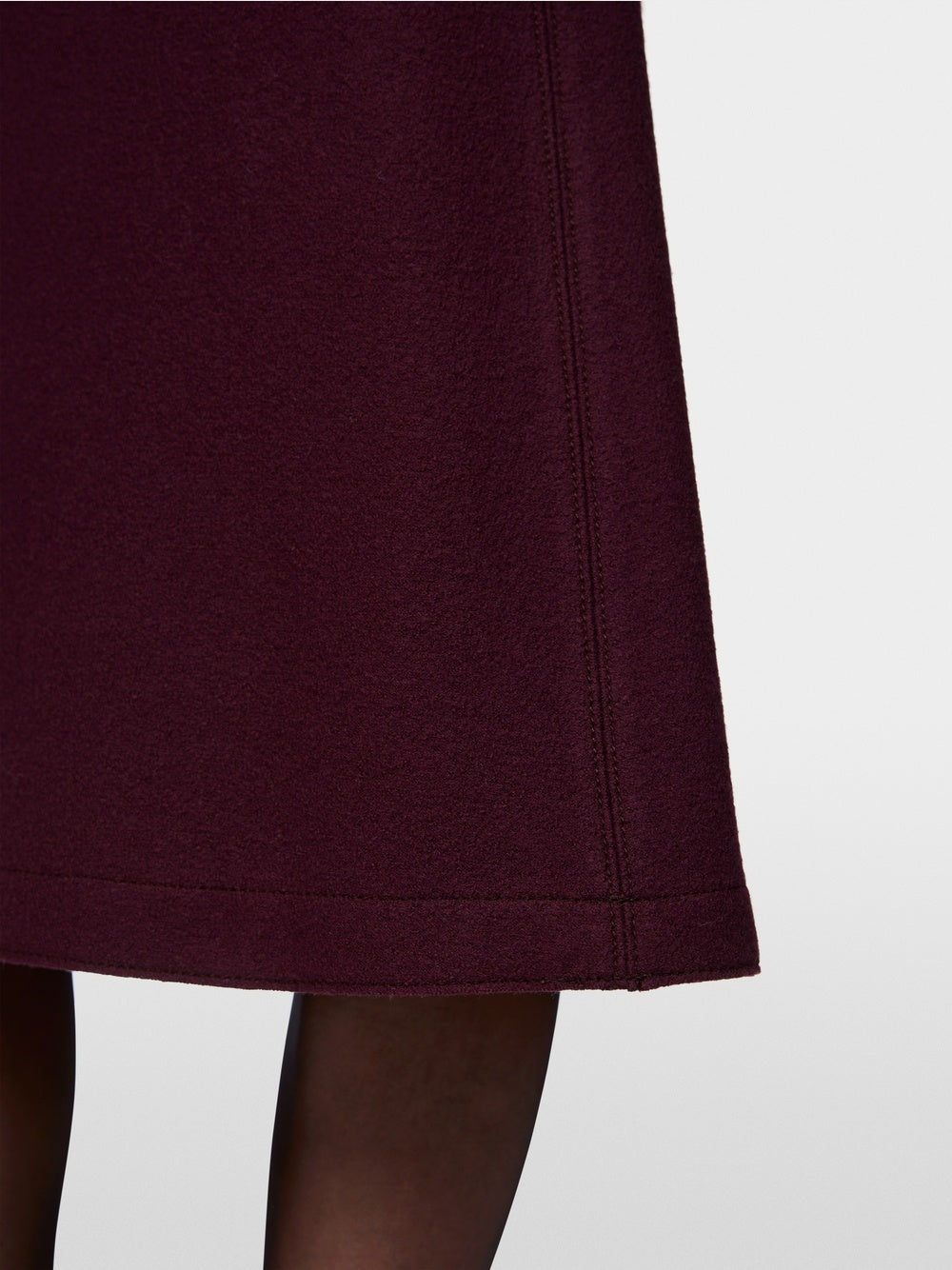 Marc Cain Wollen Midirok – Paars-100% wol<br />Voering: 100% polyester-DAMES ROKKEN-Paars