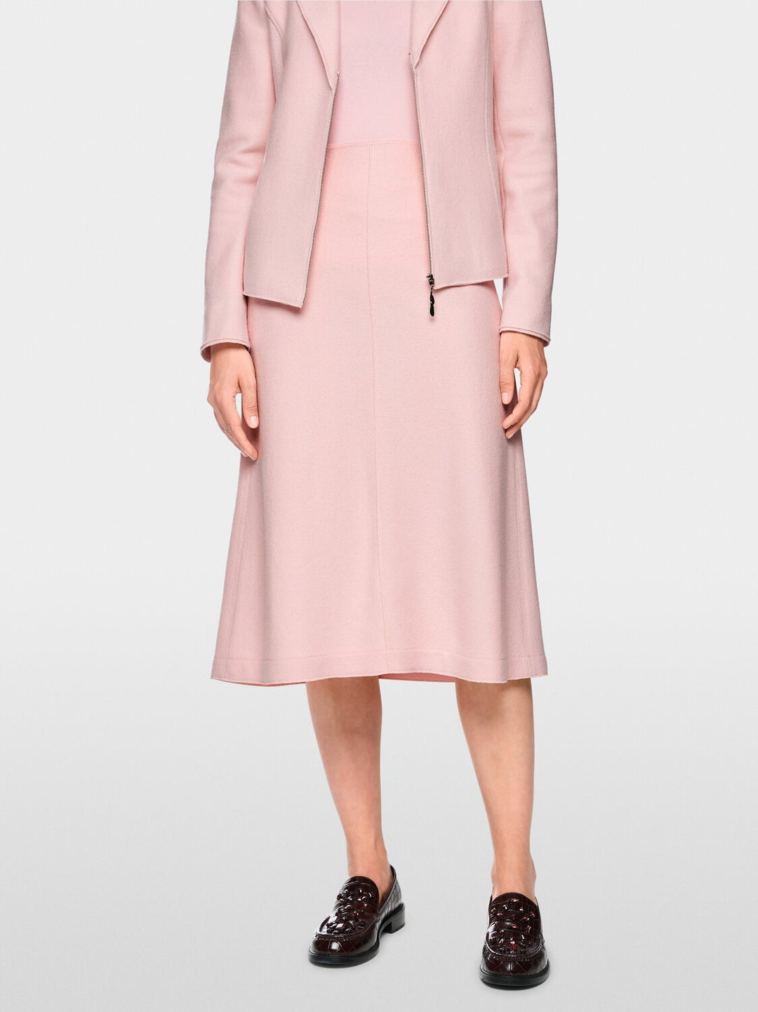 Marc Cain Wollen Midirok – Roze-100% wol<br />Voering: 100% polyester-DAMES ROKKEN-Roze