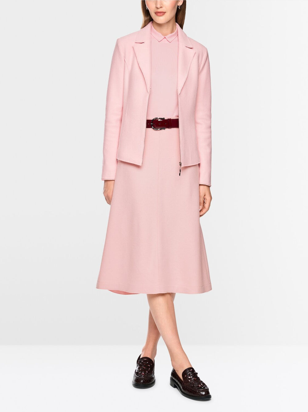 Marc Cain Wollen Midirok – Roze-100% wol<br />Voering: 100% polyester-DAMES ROKKEN-Roze