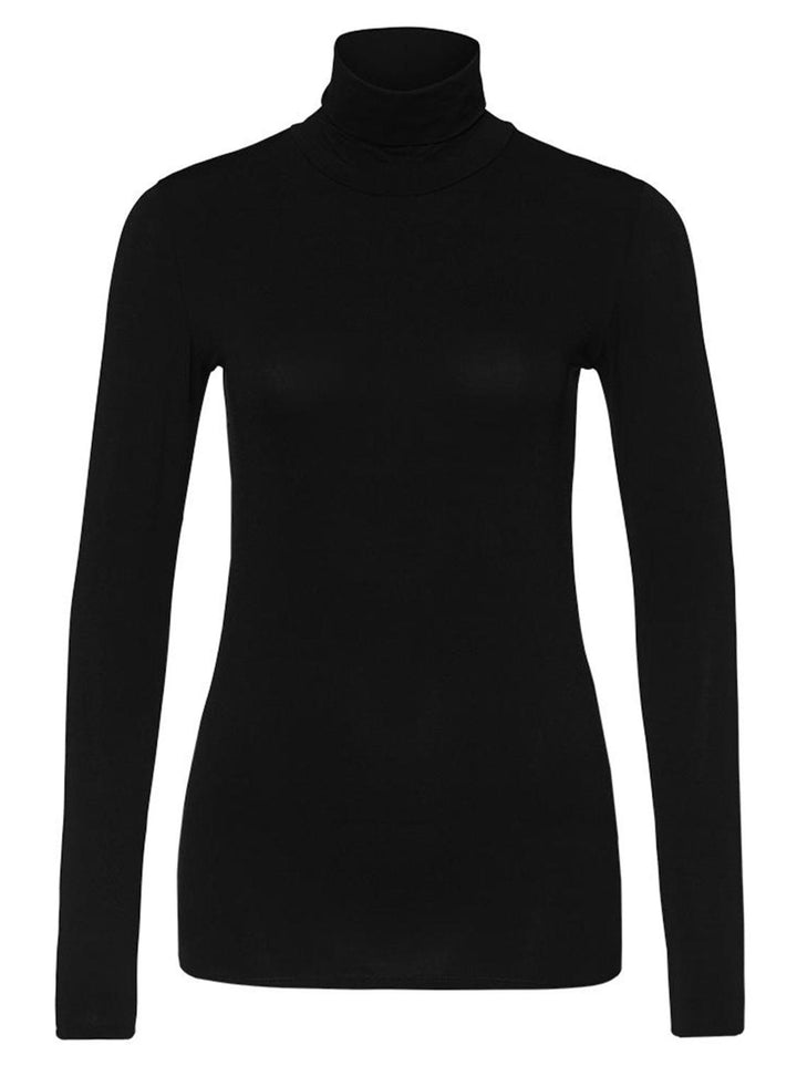 Marc Cain zachte coltrui-alg.: 87% polyamide, 13% elastaan-DAMES TOPS & BLOUSES-Zwart