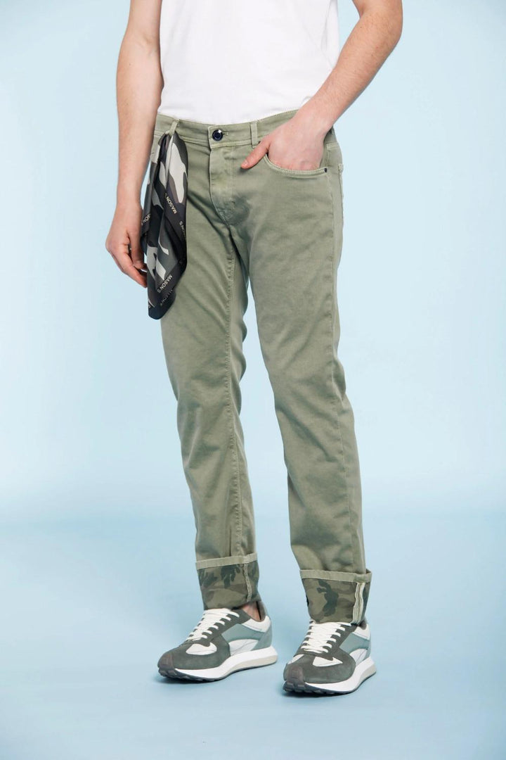 Mason's 5-pocket model HARRIS-88% katoen, 8% polyester, 4% elasthaan-HEREN BROEKEN-Beige