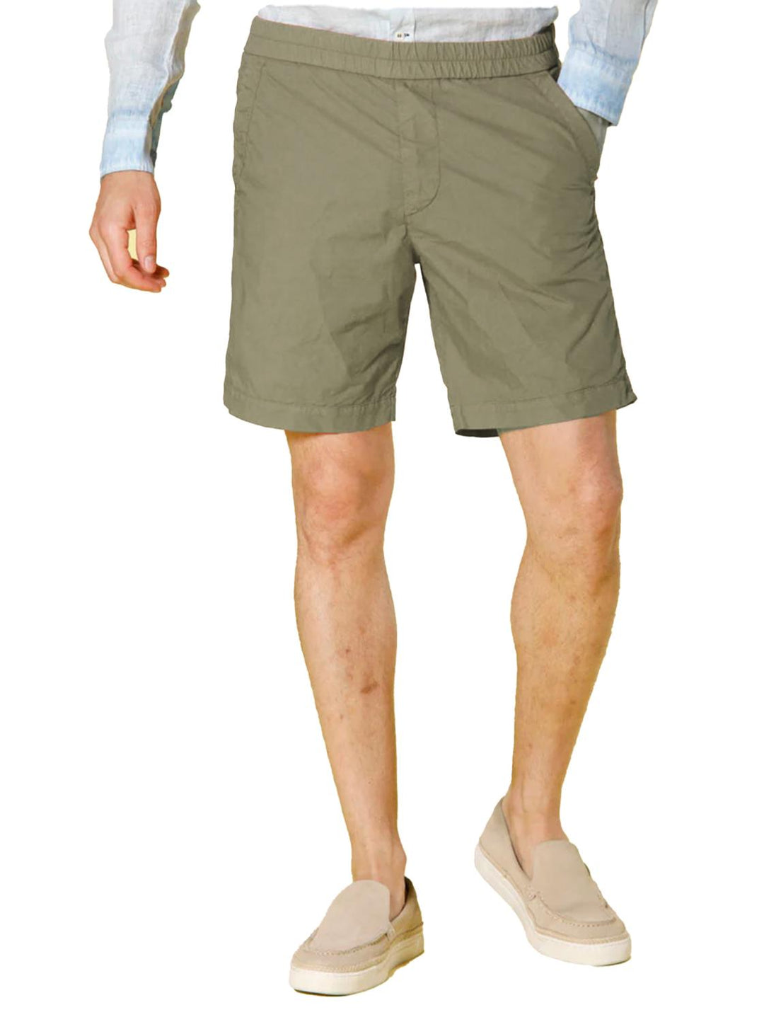 Masons's SUMMER shorts-72% lyocell, 24% katoen, 4% elasthaan-HEREN BROEKEN-Groen