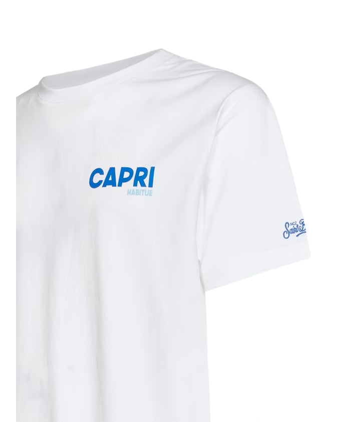 MC2 Saint Barth Capri Summer T-shirt – Wit-100% katoen-HEREN POLO'S & T-SHIRTS-Wit