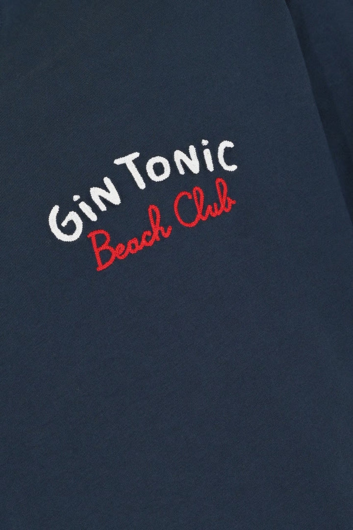 MC2 Saint Barth Gin Tonic T-shirt – Blauw-100% katoen-HEREN POLO'S & T-SHIRTS-Blauw