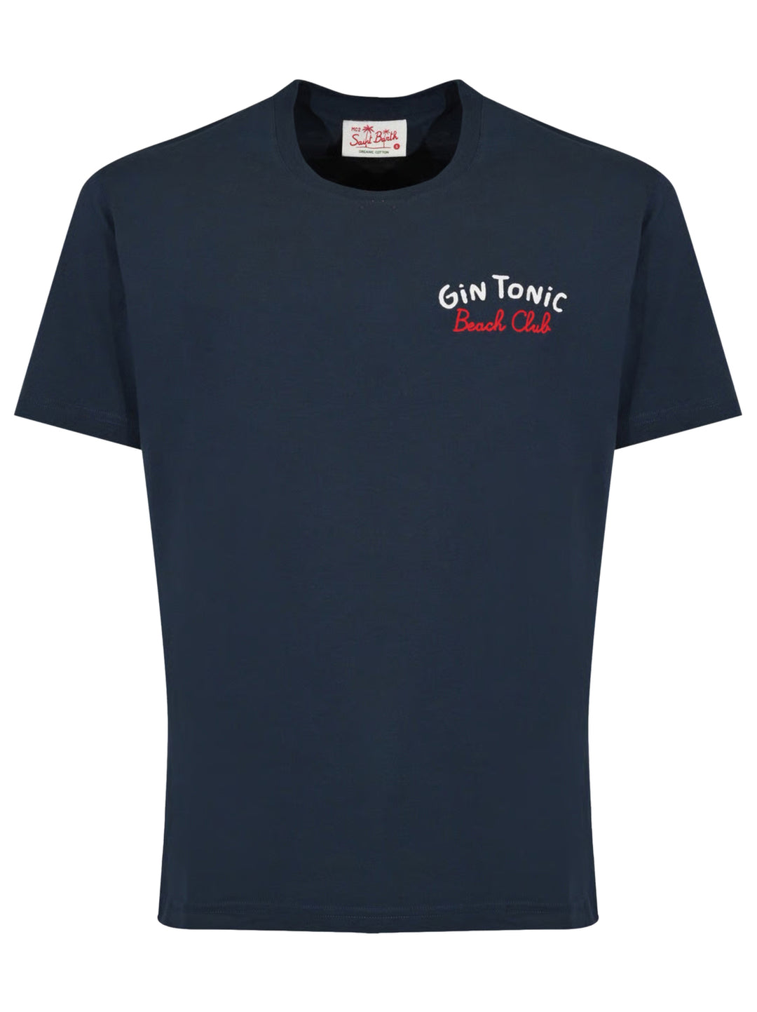 MC2 Saint Barth Gin Tonic T-shirt – Blauw-100% katoen-HEREN POLO'S & T-SHIRTS-Blauw