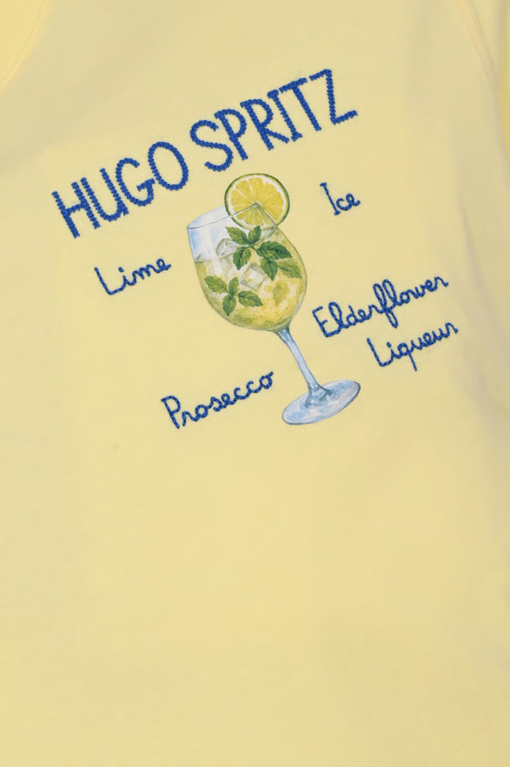MC2 Saint Barth Hugo Recipe T-shirt – Geel-100% katoen-HEREN POLO'S & T-SHIRTS-Geel