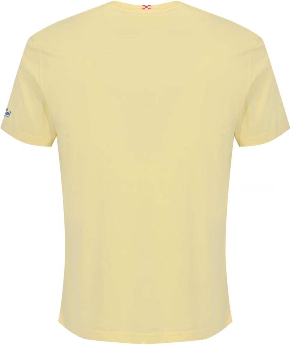MC2 Saint Barth Hugo Recipe T-shirt – Geel-100% katoen-HEREN POLO'S & T-SHIRTS-Geel