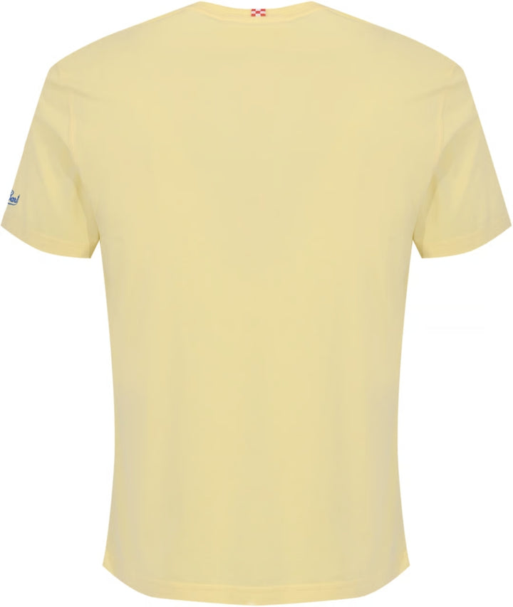 MC2 Saint Barth Hugo Recipe T-shirt – Geel-100% katoen-HEREN POLO'S & T-SHIRTS-Geel