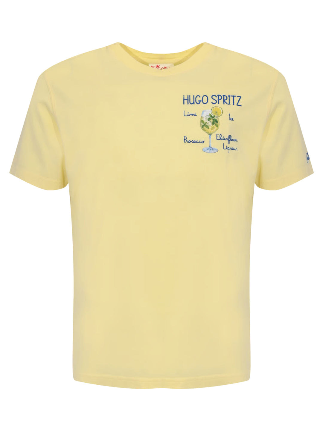 MC2 Saint Barth Hugo Recipe T-shirt – Geel-100% katoen-HEREN POLO'S & T-SHIRTS-Geel