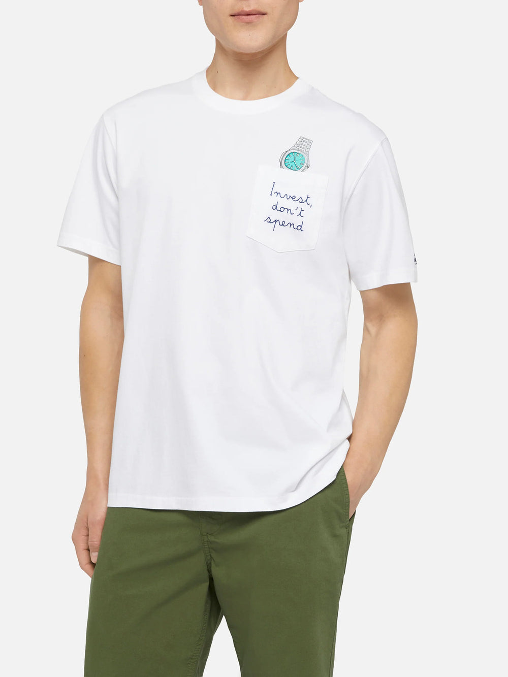 MC2 Saint Barth Katoenen Austin T-shirt – Wit-100% katoen-HEREN POLO'S & T-SHIRTS-Wit