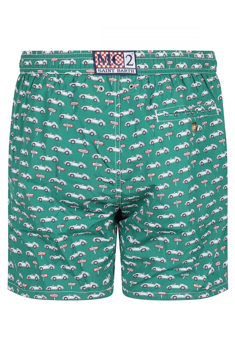 MC2 Saint Barth Road Trip zwembroek – Groen-100% polyester-HEREN BROEKEN-Groen