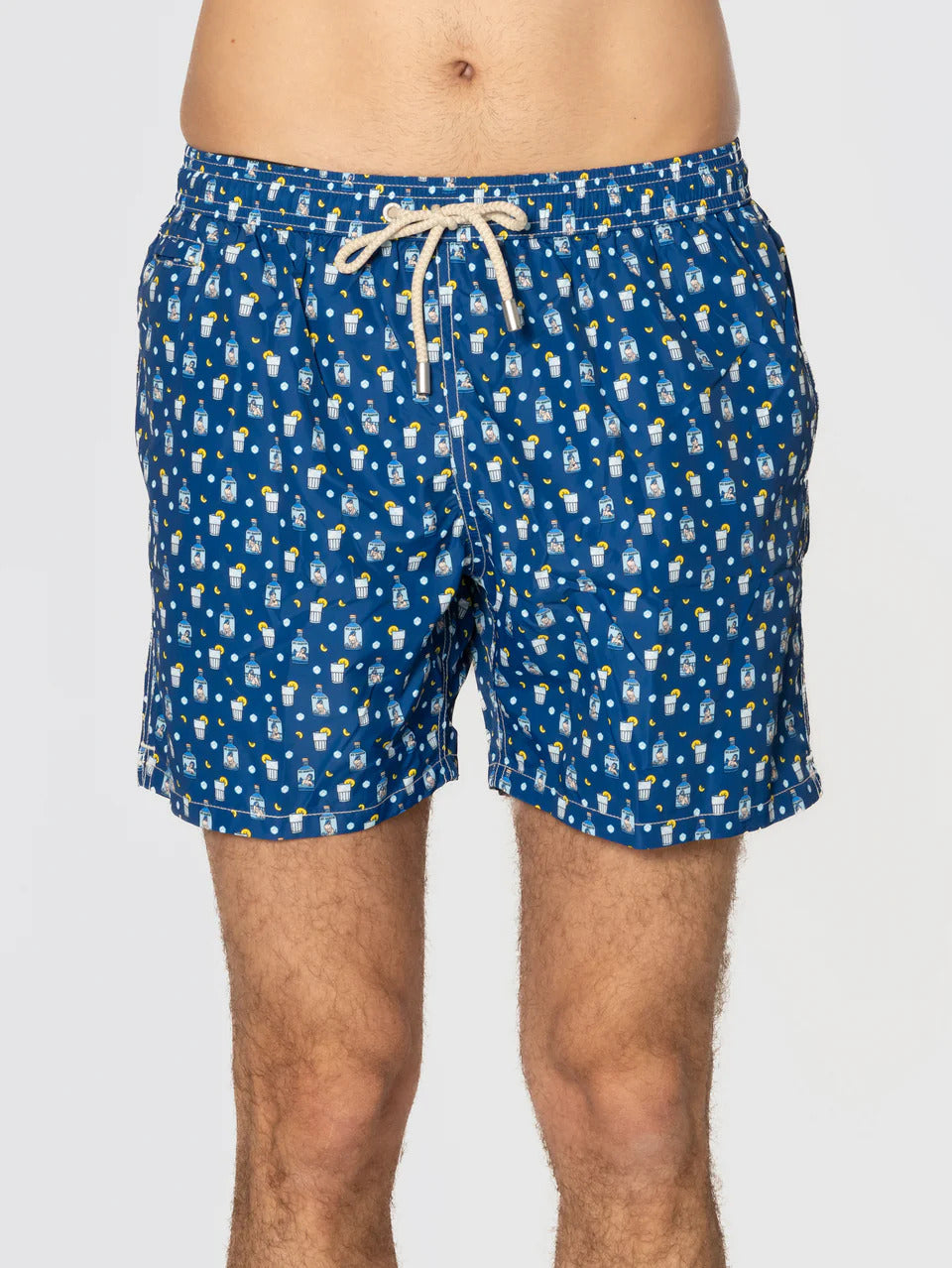 MC2 Saint Barth Sexy Gin zwembroek – Blauw-100% ployester-HEREN BROEKEN-Blauw